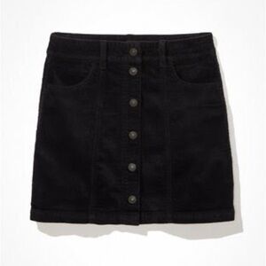 NWT! American Eagle | Black Corduroy Mini Skirt